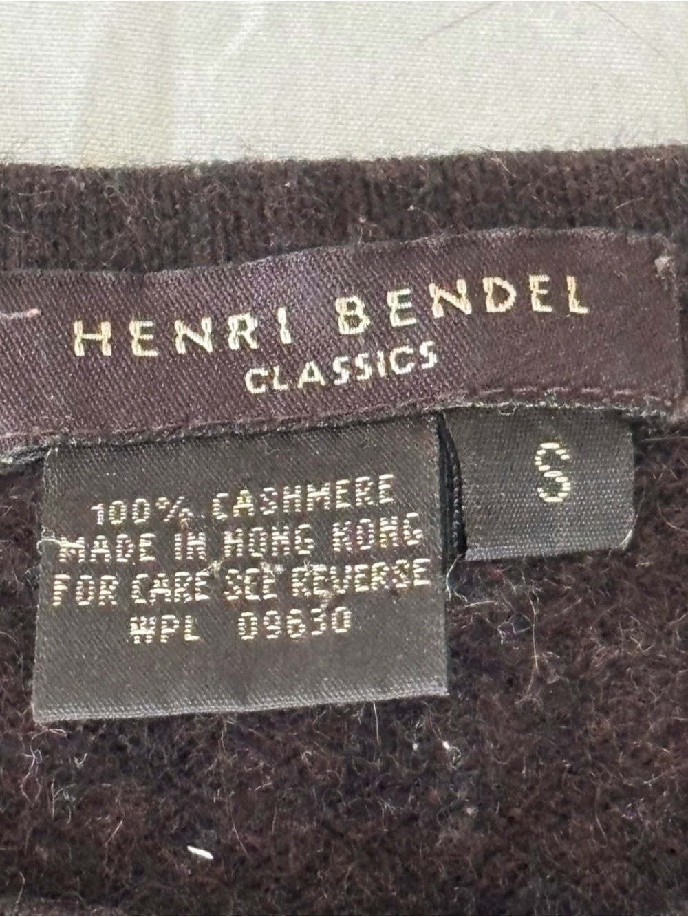 Henri bendel 100%cashemere bSleeveless Knit Shell Top - Dark Brown - Picture 2 of 3